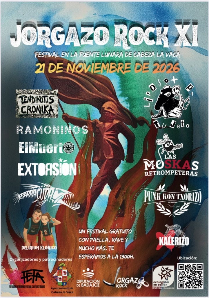 Cartel Jorgazo Rock XI - 21 de noviembre de 2026