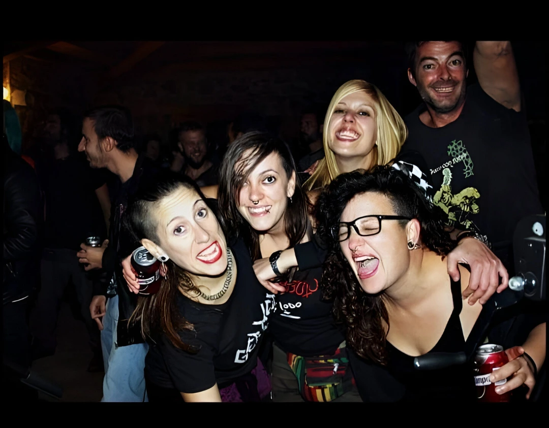 Imagen de las organizadoras del Jorgazo Rock