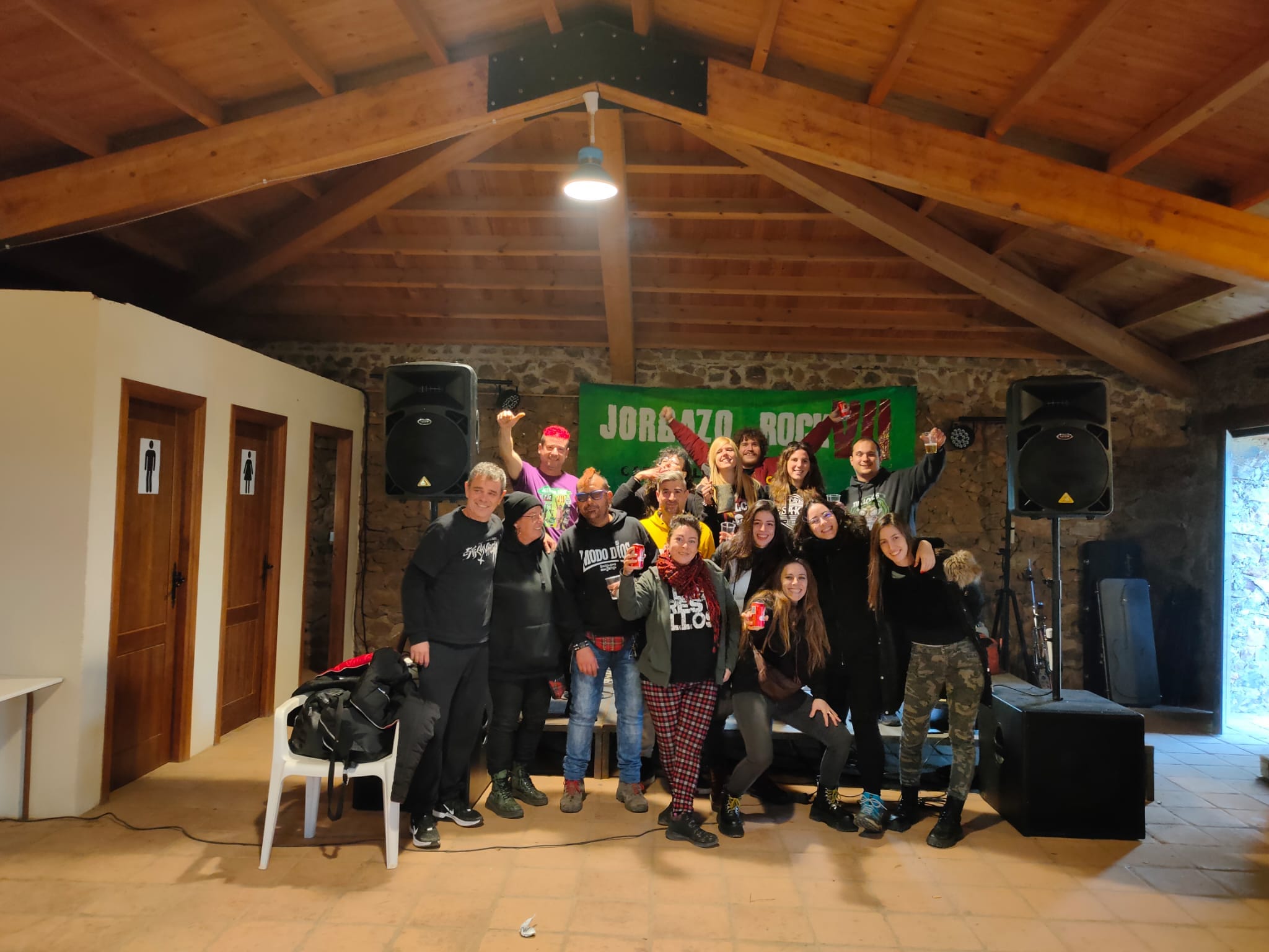 Grupo de organizadores del Jorgazo Rock en 2022