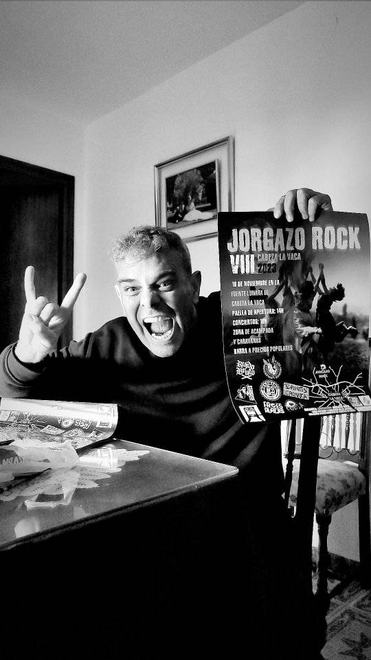 Foto de Rafa en blanco y negro para un cartel